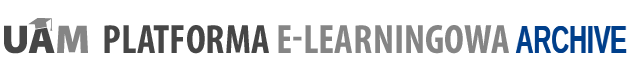 Logo archiwalnej Platformy E-learningowej UAM 